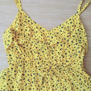 PLUS SIZE TORRID YELLOW FLORAL SUMMER DRESS